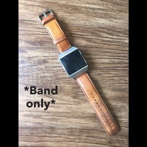 Brown Leather Fitbit Ionic Watch Band